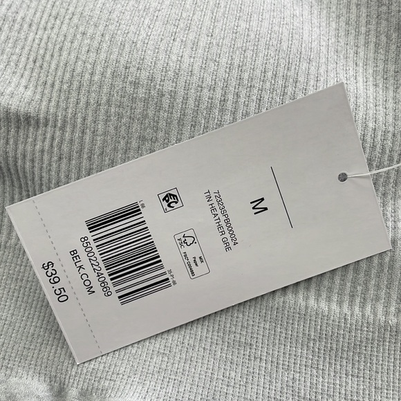 New Ruffle Edge Bralette in Heather Grey - Picture 7 of 12